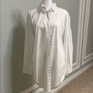 Forever 21 White Button Down Shirt